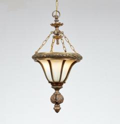 A Pair of Belle Epoque Bronze Hanging Lanterns - 4440374