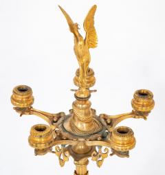 A Pair of Belle Epoque Gilt Bronze Five Arm Candelabrum - 3275247