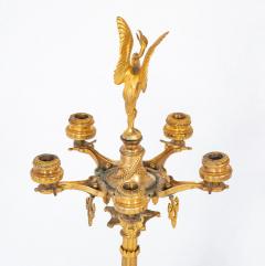 A Pair of Belle Epoque Gilt Bronze Five Arm Candelabrum - 3275249