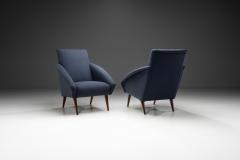 A Pair of Blue Mid Century Armchairs Europe 1950s - 3977124