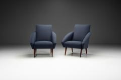 A Pair of Blue Mid Century Armchairs Europe 1950s - 3977125