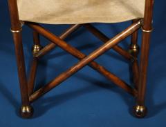 A Pair of Brass Mounted Charles X Style French Campaign Chairs - 2246600