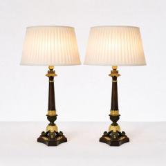 A Pair of Bronze Neoclassical Lamps - 4600538