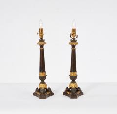 A Pair of Bronze Neoclassical Lamps - 4600539