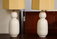 A Pair of Ceramic Gourd Lamps - 4510170