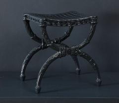 A Pair of Charles X Cast Iron Curule Form Stools - 269590
