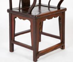 A Pair of Chinese Hat Arm Hardwood Chairs - 3275251