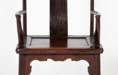 A Pair of Chinese Hat Arm Hardwood Chairs - 3275266
