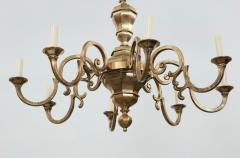 A Pair of Country House Brass Faceted Chandeliers - 3274487