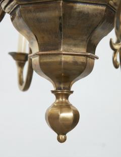 A Pair of Country House Brass Faceted Chandeliers - 3274494