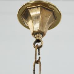 A Pair of Country House Brass Faceted Chandeliers - 3274497