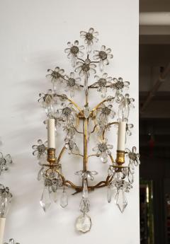 A Pair of Crystal and Gilt Bronze Sconces - 3755161