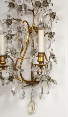 A Pair of Crystal and Gilt Bronze Sconces - 3755168