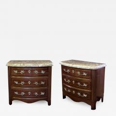 A Pair of Danish Empire Style Mahogany Bow Front Inalid Chests - 199598