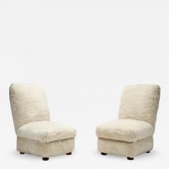 A Pair of Danish Slipper Chairs Denmark 1930s - 2010057