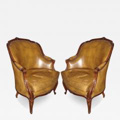A Pair of Diminutive 19th Century Walnut Chauffeuses Fireside Chairs - 3561090