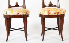 A Pair of Directoire Classical Crescent Splat Round Side Chairs - 3255971