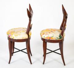 A Pair of Directoire Classical Crescent Splat Round Side Chairs - 3255995