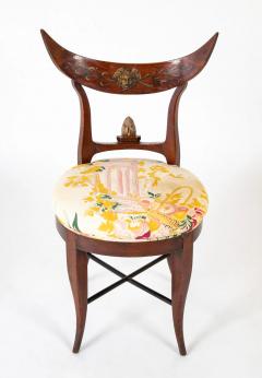 A Pair of Directoire Classical Crescent Splat Round Side Chairs - 3255998