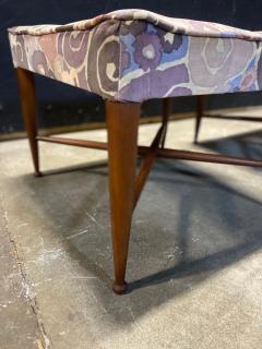 A Pair of Dunbar Thebes Stools In Jack Lenor Larsen Samarkand Velvet - 4453842