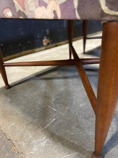 A Pair of Dunbar Thebes Stools In Jack Lenor Larsen Samarkand Velvet - 4453843