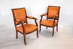 A Pair of Empire Revival Armchairs - 593821