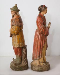 A Pair of English Regency Revival Polychrome Chinese Musicians - 2114745