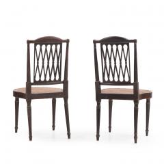 A Pair of English Regency Style Decorated Side Chairs 19th C  - 4330924