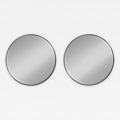 A Pair of Fine Edged 1930s Art Deco Circular Mirrors - 2213806