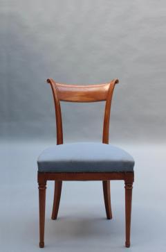 A Pair of Fine French Art Deco Cherry Wood Side Chairs - 3305630