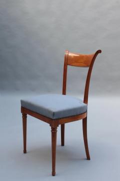 A Pair of Fine French Art Deco Cherry Wood Side Chairs - 3305633