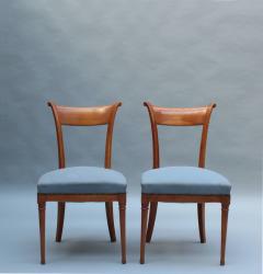 A Pair of Fine French Art Deco Cherry Wood Side Chairs - 3305745