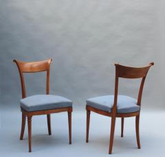 A Pair of Fine French Art Deco Cherry Wood Side Chairs - 3305816