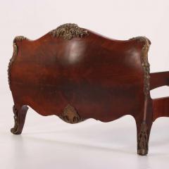 A Pair of French Burl Walnut Bomb Form Twin Beds C 1930  - 4338203