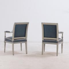 A Pair of French Directoire painted open armchairs C 1800  - 3760071