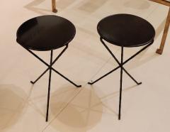 A Pair of French Iron Occasional Drinks Tables circa 1990 - 4382137