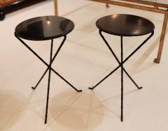 A Pair of French Iron Occasional Drinks Tables circa 1990 - 4382138