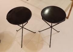 A Pair of French Iron Occasional Drinks Tables circa 1990 - 4382139