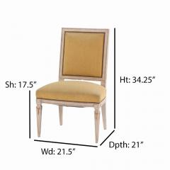 A Pair of French Louis XIV style upholstered side chairs C 1940  - 4211536