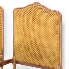 A Pair of French Louis XV Style Painted Twin Beds C 1940 - 4324761