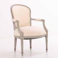 A Pair of French Louis XV style open arm chairs C 1920  - 4215572