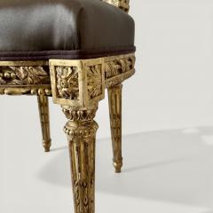 A Pair of French Louis XVI Giltwood Side Chairs circa 1780 - 4561730
