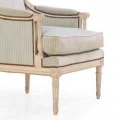 A Pair of French Louis XVI style Painted Berg re Chairs C 1930  - 4345696