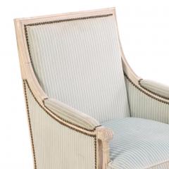 A Pair of French Louis XVI style Painted Berg re Chairs C 1930  - 4345697