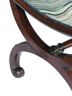 A Pair of French Restoration Mahogany Curule form Stools - 3547252