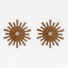 A Pair of French Starburst Mirrors - 3487555