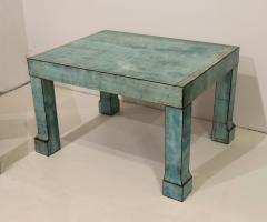 A Pair of French Turquoise Horn Tables circa 1970 - 4776178