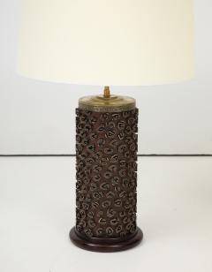 A Pair of French Wallpaper Roller Lamps circa 1960s - 4227519