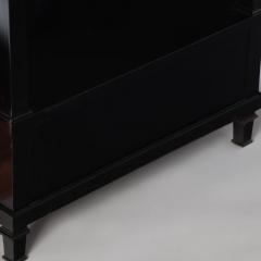 A Pair of French ebonized leather top end tables with drawer Circa 1950 - 3278747