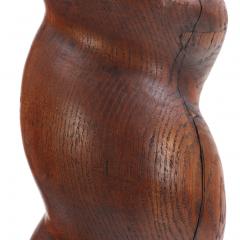 A Pair of French solid oak barley twist columns C 1860  - 4416083